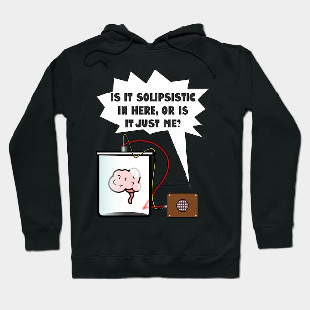 Is it Solipsistic in here? | Funny Philosophy Hoodie by bullshirter